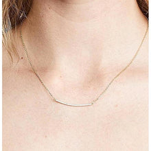 Load image into Gallery viewer, Bar Pave Necklace