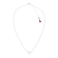 Load image into Gallery viewer, Circle Pave Necklace