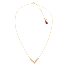 Load image into Gallery viewer, Baguette Vee Necklace
