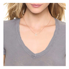 Load image into Gallery viewer, Circle Pave Necklace
