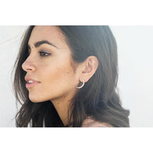 Load image into Gallery viewer, Crescent Pave Earring
