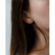 Load image into Gallery viewer, Lightning Bolt Pave Stud
